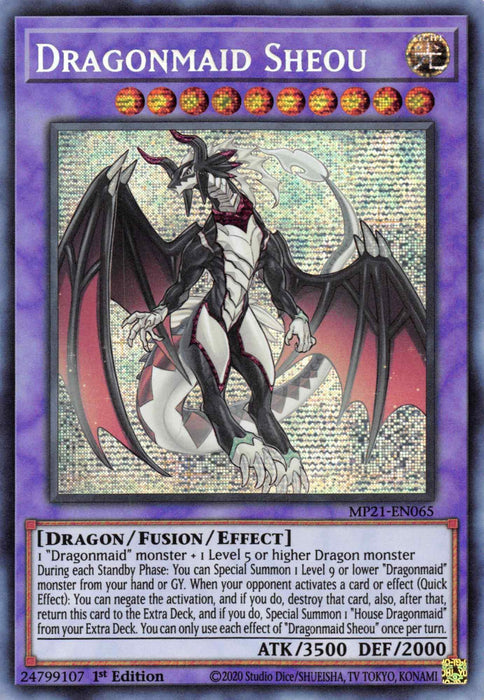 Dragonmaid Sheou [MP21-EN065] Prismatic Secret Rare - for just $0.30! 