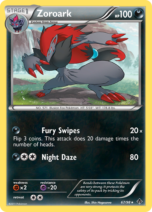 Zoroark (67/98) [Black & White: Emerging Powers] - Just $0.35! Shop now at Retro Gaming of Denver