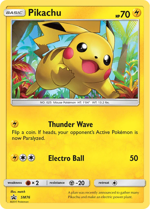 Pikachu (SM76) [Sun & Moon: Black Star Promos] - for just $8.45! 