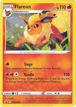 Flareon SWSH041/307 - SWSH Sword & Shield Promo Cards Holofoil - for just $3.93! 