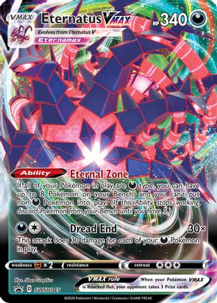Eternatus VMAX SWSH045/307 - SWSH Sword & Shield Promo Cards Holofoil - for just $1.41! 