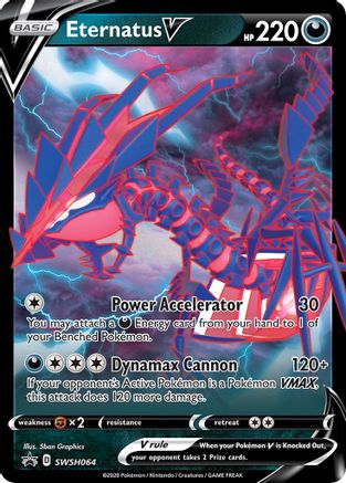Eternatus V SWSH064/307 - SWSH Sword & Shield Promo Cards Holofoil - for just $0.98! 