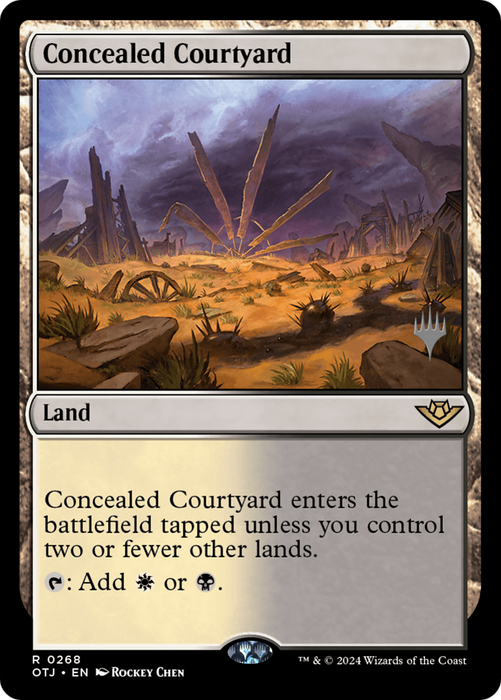 Concealed Courtyard (PPOTJ-268) - Outlaws of Thunder Junction Promos - for just $0.34! 