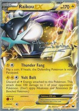 Raikou EX (38/108) (Anguille Sous Roche - Clement Lamberton) [World Championships 2013] - for just $4.65! 