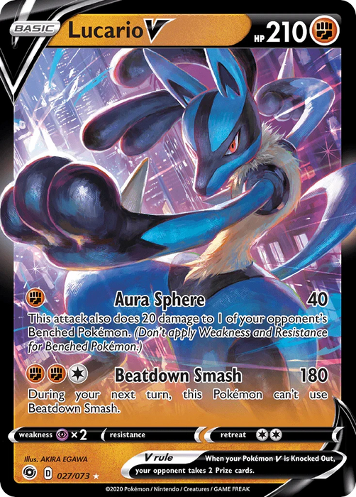 Lucario V (027/073) [Sword & Shield: Champion's Path] - for just $1.40! 