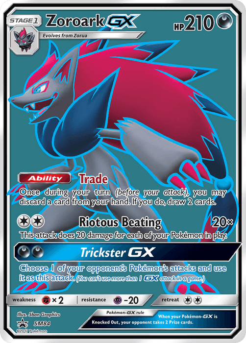 Zoroark GX (SM84) [Sun & Moon: Black Star Promos] - for just $1.55! 