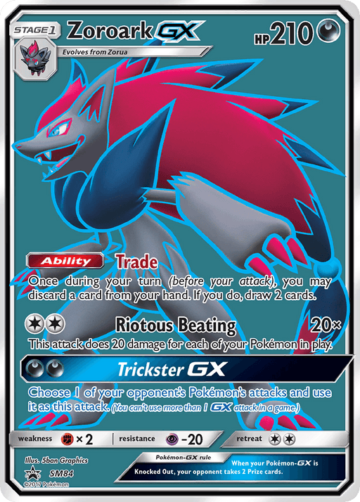 Zoroark GX (SM84) [Sun & Moon: Black Star Promos] - for just $1.55! 