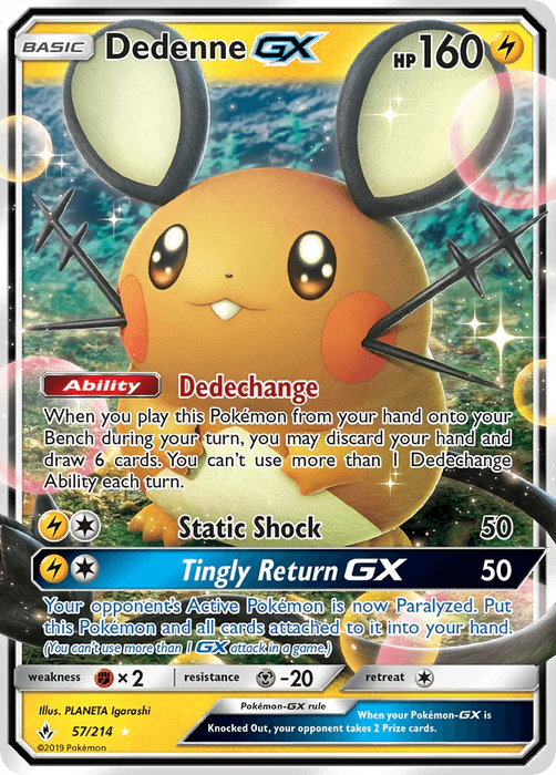 Dedenne GX (57/214) [Sun & Moon: Unbroken Bonds] - for just $4.75! 