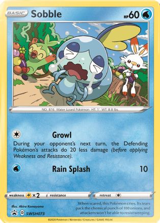 Sobble SWSH073/307 - SWSH Sword & Shield Promo Cards Holofoil - for just $1.22! 
