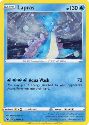 Lapras SWSH051/307 - SWSH Sword & Shield Promo Cards Holofoil - for just $3.33! 