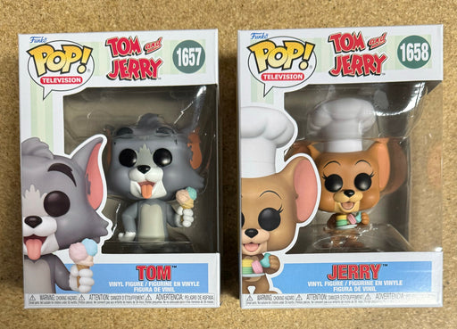 Funko Pop! Animation Tom & Jerry With Cookies & Ice Cream #1657 #1658 Set Of 2 - for just $25! 