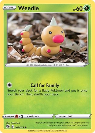 Weedle 002/73 - Champions Path - for just $0.05! 