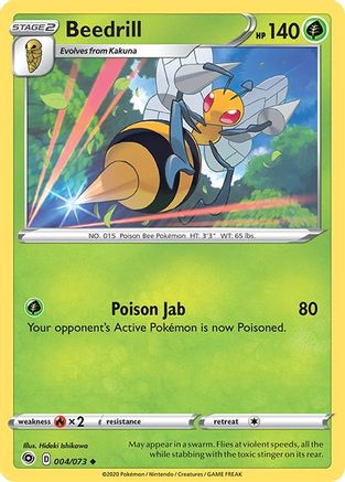 Beedrill 004/73 - Champions Path - for just $0.05! 