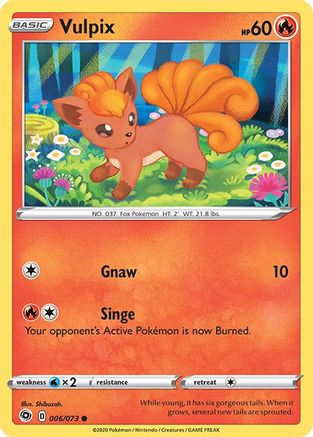 Vulpix 006/73 - Champions Path - for just $0.15! 