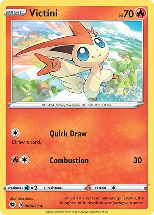 Victini 007/73 - Champions Path Reverse Holofoil - for just $0.16! 