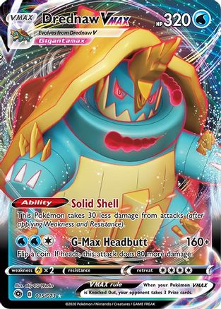 Drednaw VMAX 015/73 - Champions Path Holofoil - for just $1.23! 