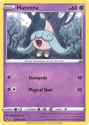 Hatenna 018/73 - Champions Path - for just $0.05! 