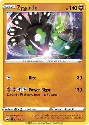 Zygarde 028/73 - Champions Path Reverse Holofoil - for just $0.13! 