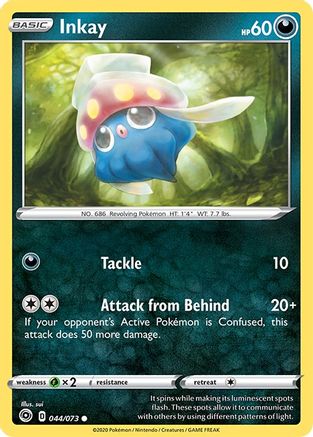 Inkay 044/73 - Champions Path Reverse Holofoil - for just $0.05! 