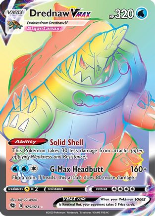 Drednaw VMAX (Secret) 075/73 - Champions Path Holofoil - for just $3.89! 