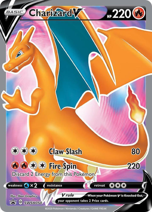 Charizard V (SWSH050) [Sword & Shield: Black Star Promos] - for just $5.30! 