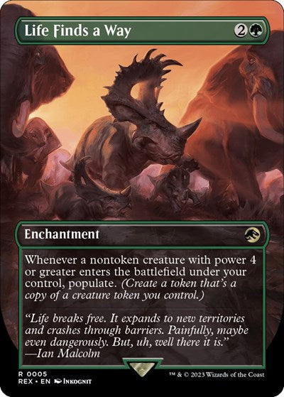 Life Finds a Way (Borderless) (Universes Beyond: Jurassic World Collection) Medium Play Foil - for just $7.85! 