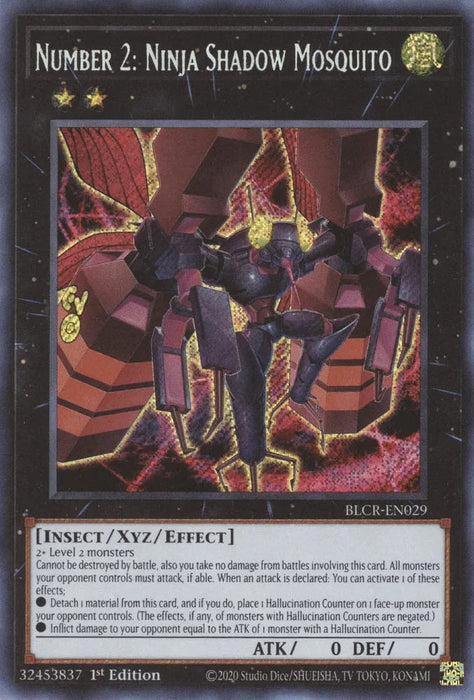 Number 2: Ninja Shadow Mosquito [BLCR-EN029] Secret Rare - for just $0.20! 