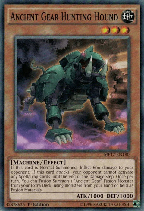 Ancient Gear Hunting Hound [MP17-EN180] Common - for just $0.30! 