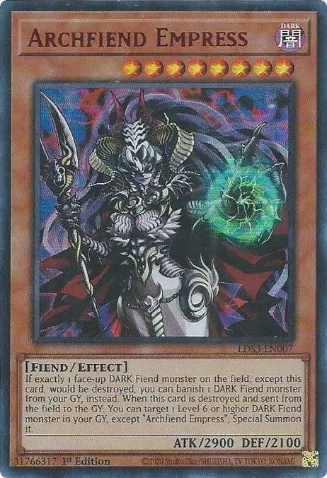 Archfiend Empress (Red) [LDS3-EN007] Ultra Rare - for just $0.10! 