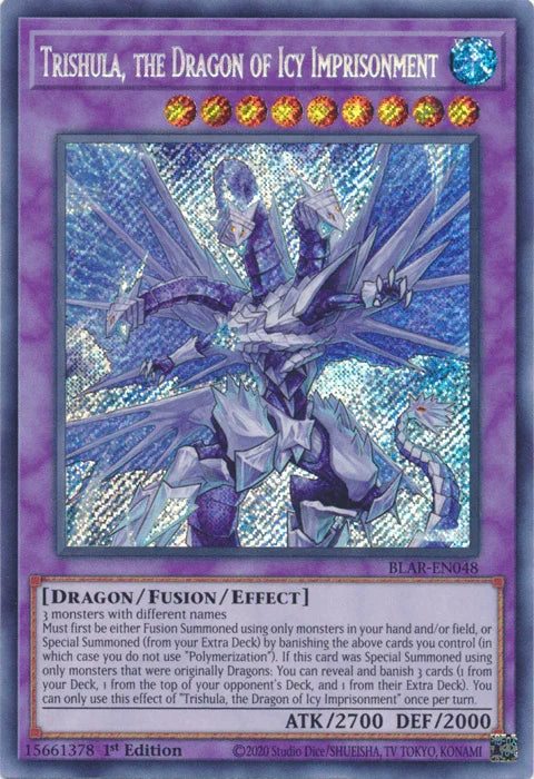 Trishula, the Dragon of Icy Imprisonment [BLAR-EN048] Secret Rare - for just $1.30! 