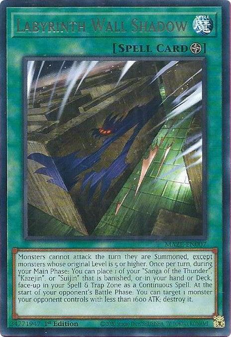 Labyrinth Wall Shadow [MAZE-EN007] Rare - for just $0.10! 