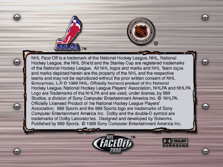 NHL FaceOff 2000 – PlayStation 1 (PS1) - for just $6.99! 