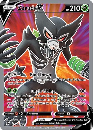 Zarude V (Full Art) 167/185 - SWSH04 Vivid Voltage Holofoil - for just $1.15! 