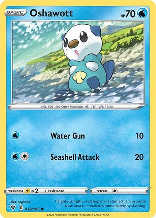 Oshawott 033/185 - SWSH04 Vivid Voltage - for just $0.08! 