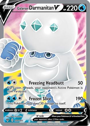 Galarian Darmanitan V (Full Art) 169/185 - SWSH04 Vivid Voltage Holofoil - for just $0.75! 