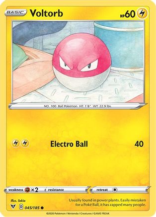 Voltorb 045/185 - SWSH04 Vivid Voltage - for just $0.03! 