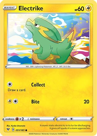 Electrike 051/185 - SWSH04 Vivid Voltage Reverse Holofoil - for just $0.10! 