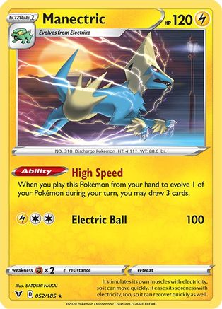Manectric 052/185 - SWSH04 Vivid Voltage - for just $0.13! 
