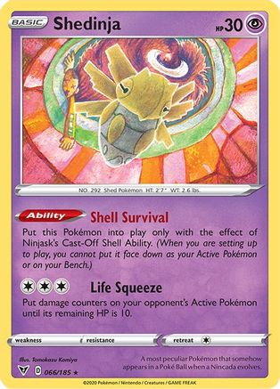 Shedinja 066/185 - SWSH04 Vivid Voltage - for just $0.21! 