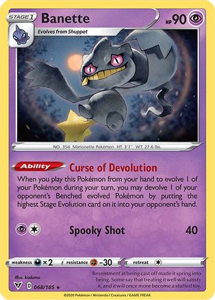 Banette 068/185 - SWSH04 Vivid Voltage - for just $0.13! 