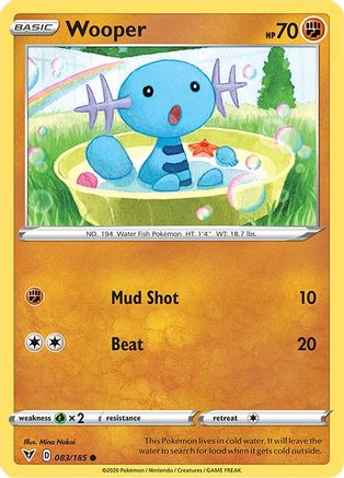 Wooper 083/185 - SWSH04 Vivid Voltage - for just $0.05! 
