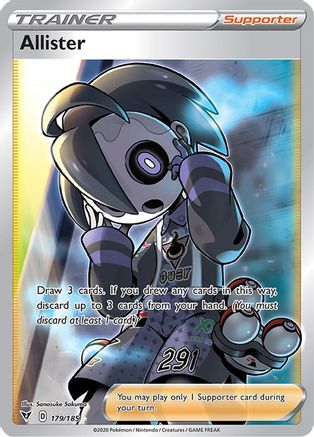 Allister (Full Art) 179/185 - SWSH04 Vivid Voltage Holofoil - for just $2.50! 
