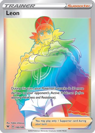Leon (Secret) 195/185 - SWSH04 Vivid Voltage Holofoil - for just $2.80! 