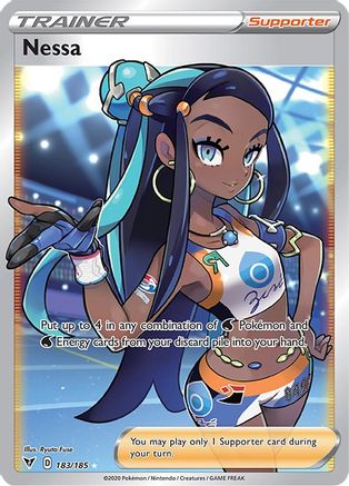 Nessa (Full Art) 183/185 - SWSH04 Vivid Voltage Holofoil - for just $7! 