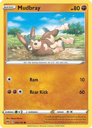 Mudbray 096/185 - SWSH04 Vivid Voltage Reverse Holofoil - for just $0.13! 