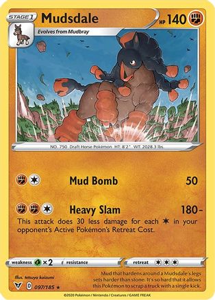 Mudsdale 097/185 - SWSH04 Vivid Voltage - for just $0.10! 