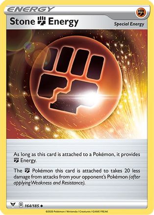 Stone Fighting Energy 164/185 - SWSH04 Vivid Voltage Reverse Holofoil - for just $0.13! 