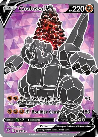 Coalossal V (Full Art) 173/185 - SWSH04 Vivid Voltage Holofoil - for just $0.95! 