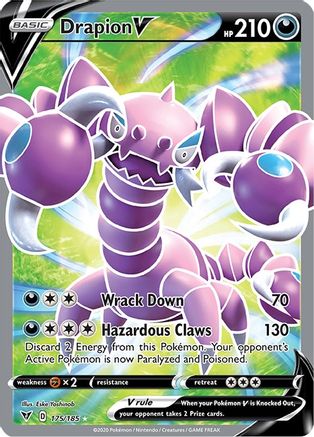 Drapion V (Full Art) 175/185 - SWSH04 Vivid Voltage Holofoil - for just $0.74! 