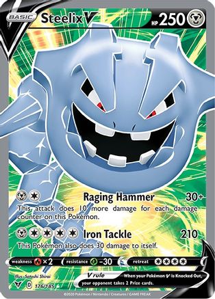Steelix V (Full Art) 176/185 - SWSH04 Vivid Voltage Holofoil - for just $2.33! 